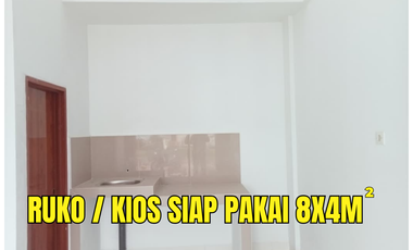 Ruko Kios Komersial Siap Pakai 1 Lantai, Ukuran 8 x 4 Meter Palembang