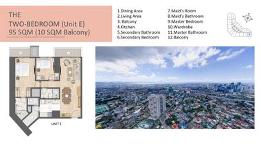 2-BR Condo Unit For Sale at LAYA by Shang Properties in Pasig City, similar to Shang Summit by Shang Properties and Shang Residences at Wack-Wack