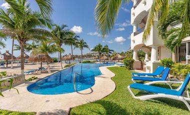 Impresionante beachfront penthouse en Quinta Luna, Puerto Aventuras