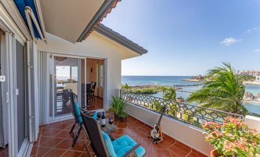 Impresionante beachfront penthouse en Quinta Luna, Puerto Aventuras