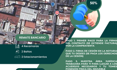 ¡EXCELENTE OPORTUNIDAD! REMATE BANCARIO