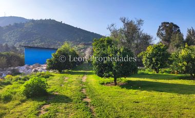 Leon Propiedades vende hermosa parcela de 1ha. con casa en sector los Naranjos, Curacaví.