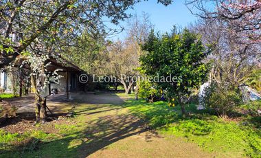 Leon Propiedades vende hermosa parcela de 1ha. con casa en sector los Naranjos, Curacaví.