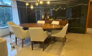 LOMAS DE TECAMACHALCO RENTA DEPARTAMENTO AMUEBLADO DE  SUPER LUJO 130M DE 3 REC.