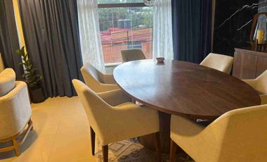 LOMAS DE TECAMACHALCO RENTA DEPARTAMENTO AMUEBLADO DE  SUPER LUJO 130M DE 3 REC.