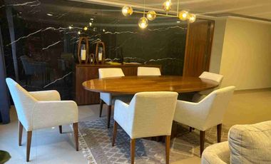 LOMAS DE TECAMACHALCO RENTA DEPARTAMENTO AMUEBLADO DE  SUPER LUJO 130M DE 3 REC.