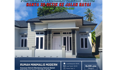Dijual Rumah Dibelakang Samsat Batoh - Dekat Jalan Raya Dr. Mohd. Hasan Batoh!
