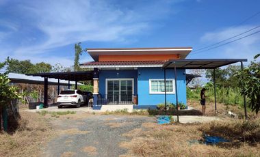 94777 - ขายบ้านเดี่ยว 1 ชั้น ขนาด 261.2 ตร.วา ต.ยางม่วง อ.ท่ามะกา จ.กาญจนบุรี ใกล้ ทางด่วน M81 บางใหญ่ - กาญจนบุรี