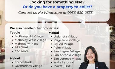 FOR SALE: Palm Village, Makati City 2 Bedroom, Good Deal! - Makati House near Rockwell (Direct Buyers Only) - San Lorenzo Village, Urdaneta Village, F