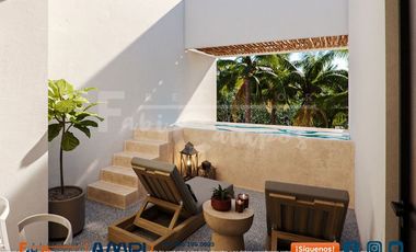 Departamento de 3 recámaras y 2 pisos en venta, a 3 calles de la playa de Chelem