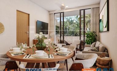 Departamento de 2 recámaras a 3 calles de la playa de Chelem