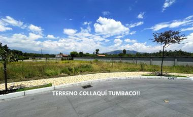 HERMOSO TERRENO DE VENTA EN COLLAQUÍ TUMBACO!