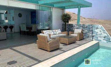 Casa de Playa Moderna en Venta | Piscina y Vista Panorámica al Mar – Playa Honda, Cerro Azul