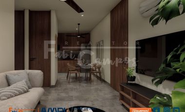 Departamento de 1 recámara en venta en Temozón Norte entrega en febrero de 2028