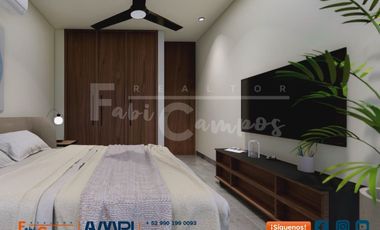 Departamento de 1 recámara en venta en Temozón Norte entrega en febrero de 2028