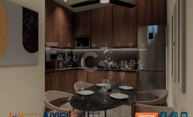 Departamento de 1 recámara en venta en Temozón Norte entrega en febrero de 2028