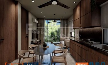 Departamento de 1 recámara en venta en Temozón Norte entrega en febrero de 2028