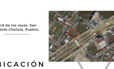 TERRENO EN RENTA VIA ATLIXCAYOTL  2415.91  m2 A $175 POR m2 ZONA MAGNIFICA LATERAL VIA ATLIXCAYOTL, BOULEVAR DE LOS REYES, FRENTE A CASETA DE COBRO