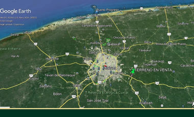 Terreno en venta en Mérida Yucatán frente a la Carretera Mérida - Cancún