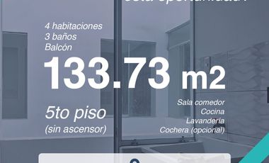 DEPARTAMENTO 5TO PISO EN VENTA 134 M2 URB. SANTA ROSITA – ATE