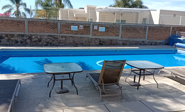 FURNISHED HOUSE FOR RENT IN AJIJIC with pool, tenis court, gym, garden and security 24/7