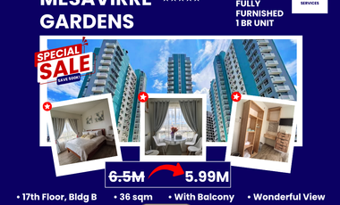 1 BR Fully Furnished Unit at Mesavirre Garden