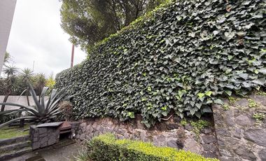 Casa con departamento rodeados de jardín