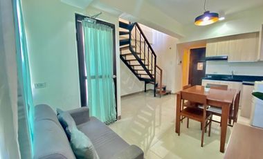 Affordable Furnished Loft type condo unit for rent in Mabolo Garden Flats Cebu City with Parking