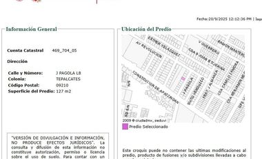 VENTA DE CASA TEPALCATES IZTAPALAPA