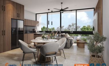 Departamento de 2 recámaras en Temozon Norte - Preventa agosto 2026