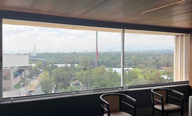 Rento departamento amueblado 346m 3 recámaras cuarto tele cuarto servicio