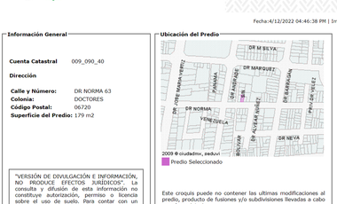 SE VENDE DEPARTAMENTO EN COL. DOCTORES, CDMX
