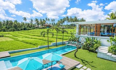 LEASEHOLD | LUXURY 5-BEDROOM VILLA WITH RICE FIELD VIEWS - TANAH LOT