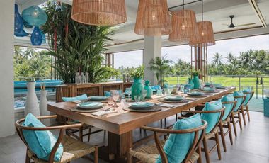 LEASEHOLD | LUXURY 5-BEDROOM VILLA WITH RICE FIELD VIEWS - TANAH LOT