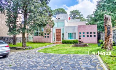 CASA EN RENTA EN HÉROES 1910, TLALPAN, RODEADA DE BOSQUE
