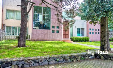CASA EN RENTA EN HÉROES 1910, TLALPAN, RODEADA DE BOSQUE