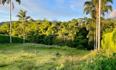 Oportunidad I Majestuoso lote con 2.088 m2 con vista a las montañas y nacimiento de agua en Combia Condominio Campestre. Pereira.