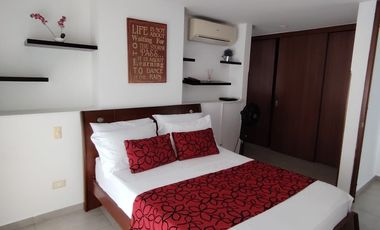 Apartaestudio amoblado en Condominio Gaira con aire acondicionado y zona social completa – Floridablanca