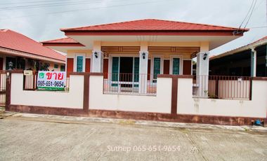 Single-storey detached house for sale, 60 sq.w.3 bedroomsThe Sun Home Village, Near Map Ta Phut Industrial Estate, Noen Phra, Rayong