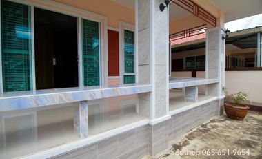 Single-storey detached house for sale, 60 sq.w.3 bedroomsThe Sun Home Village, Near Map Ta Phut Industrial Estate, Noen Phra, Rayong