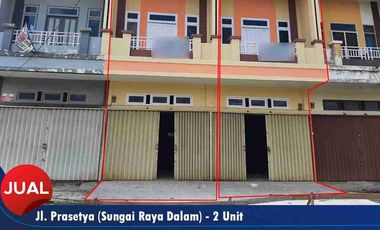 dijual ruko 2lt di Jl. Prasetya (Serdam) - Kubu Raya