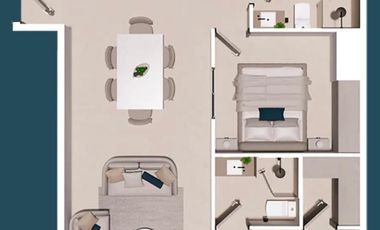 Depto Amueblado en Distrito Chapultepec