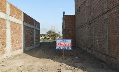 VENDO TERRENO RESIDENCIAL DE 105 M2 EN URB. ESMERALDA 1RA ETAPA CARABAYLLO