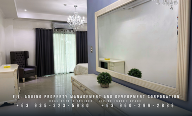 FOR RENT – 100 SQM Fully Furnished 1-Bedroom Condo with Utilities near Walking Street & Wild Orchid Resort, Angeles City, Pampanga