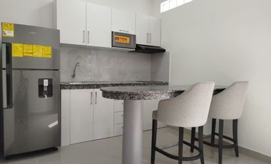 Suite amoblada de alquiler en Cumbres Altas, 1 parqueo, Los Ceibos.