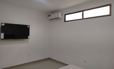 Suite amoblada de alquiler en Cumbres Altas, 1 parqueo, Los Ceibos.