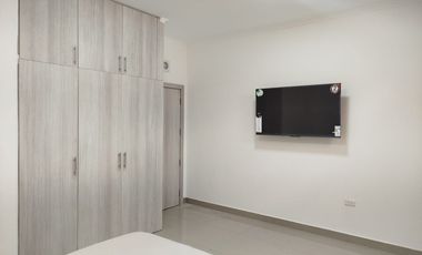 Suite amoblada de alquiler en Cumbres Altas, 1 parqueo, Los Ceibos.