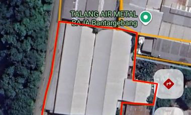 Gudang murah 3000 meter di Bantar Gebang Bekasi