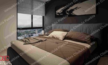 Preventa de departamentos de 2 recámaras en colonia La Paz, a 8 minutos de Cholula y de Angelópolis.