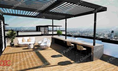 Preventa de departamentos de 2 recámaras en colonia La Paz, a 8 minutos de Cholula y de Angelópolis.